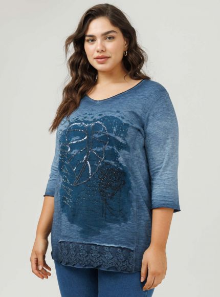 JUMP & ONOT,199.9000,טוניקה שילוב דפוס ורקמה,{quantity_and_stock_status}