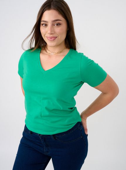 JUMP & ONOT,59.0000,חולצת בייסיק צווארון וי ארוך,{quantity_and_stock_status}