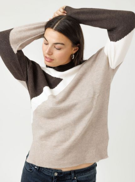 JUMP & ONOT,259.9000,סריג קולור בלוק,{quantity_and_stock_status}