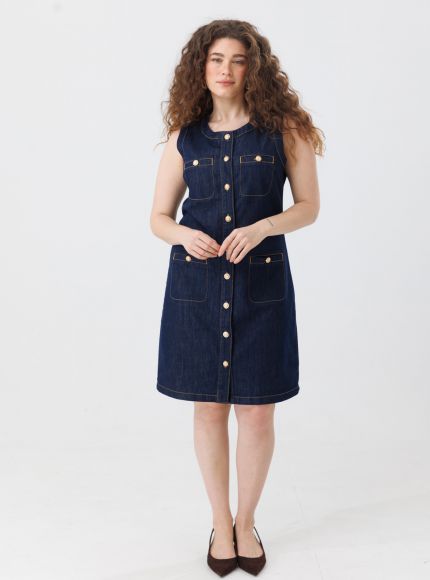 JUMP & ONOT,349.9000,שמלה גינס כפתורי זהב,{quantity_and_stock_status}