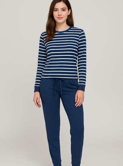 JUMP & ONOT,130.0000,סט פיג’מה אינטרלוק פסים,{quantity_and_stock_status}