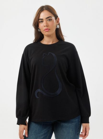 JUMP & ONOT,179.9000,חולצת סוויטשרט CAT,{quantity_and_stock_status}