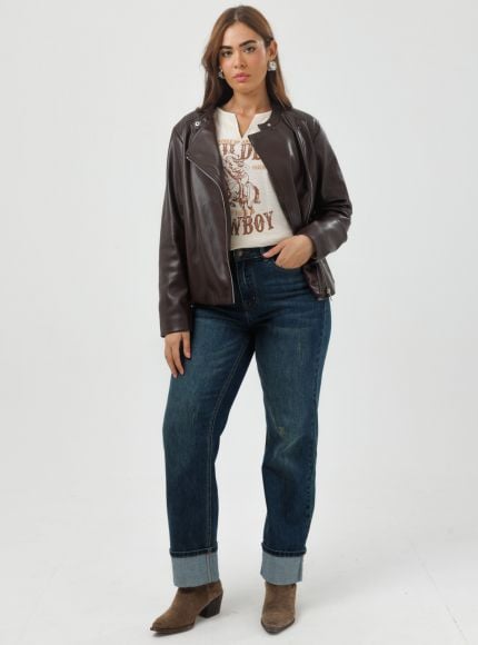 JUMP & ONOT,379.9000,ז’קט דמוי עור עם רוכסן צד,{quantity_and_stock_status}