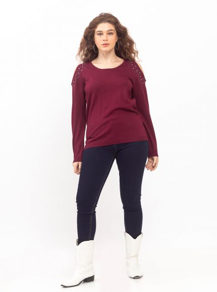 JUMP & ONOT,279.9000,סריג ניטים כתף חשופה,{quantity_and_stock_status}