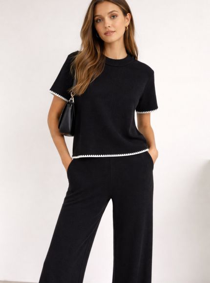 JUMP & ONOT,229.9000,סריג קצר רקמת זיגזג,{quantity_and_stock_status}