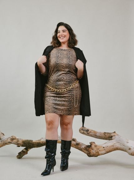 JUMP & ONOT,279.9000,שמלה דמוי זמש מנומרת,{quantity_and_stock_status}